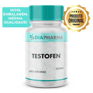 Testofen 300mg com selo de autenticidade - 120 Cápsulas