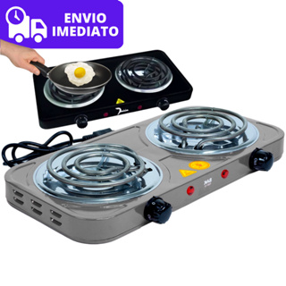 Fogareiro Elétrico fogão 110v Portátil 2 Bocas Fogão Portátil de Mesa Camping Importado