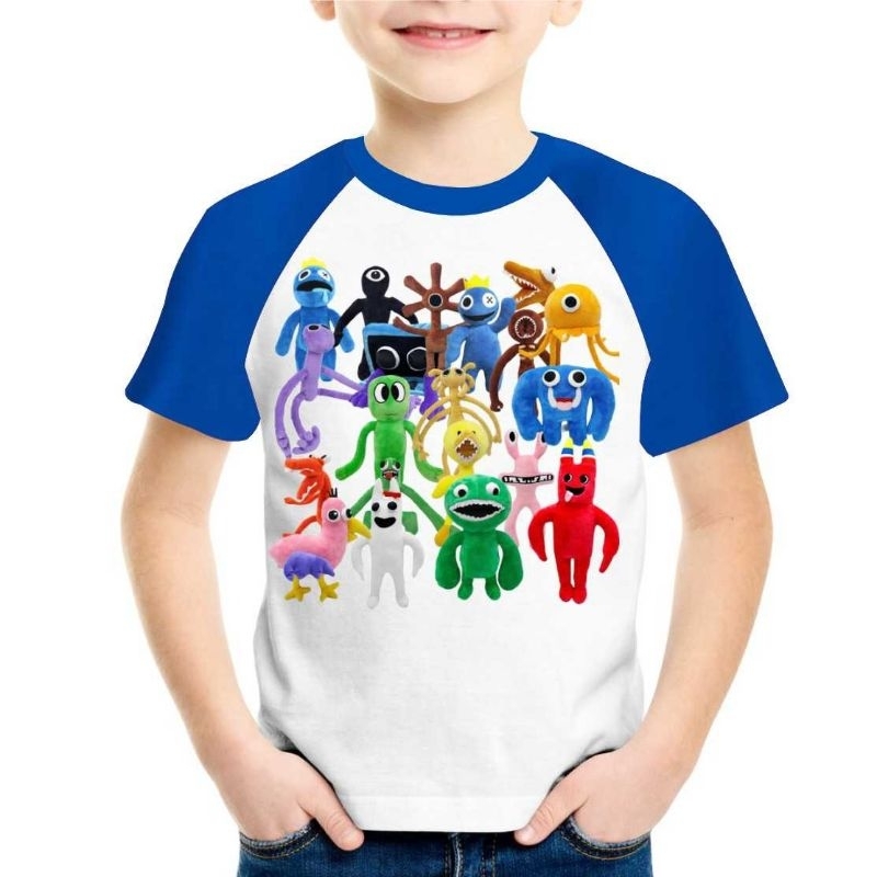 Camiseta Infantil Garden Garten Of Banban Rosto Roblox Jogo