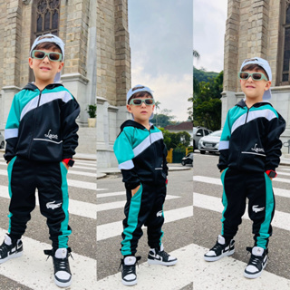 Kit Conjunto Infantil Inverno de Moletom Chimpa Flanelado Blasa + Calça 2 ao 12 anos
