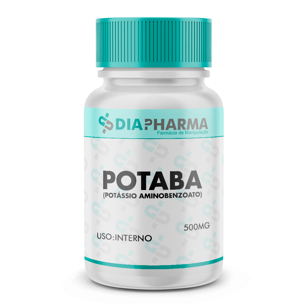 Potaba (potássio Aminobenzoato) 500mg - 120 Capsulas
