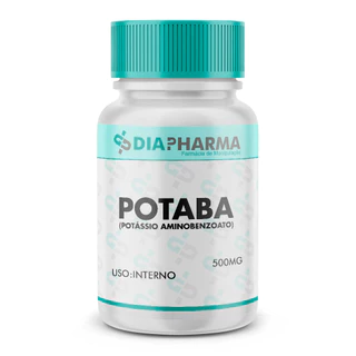 Potaba (potássio Aminobenzoato) 500mg - 120 Capsulas