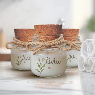 Mini Vela Aromática Lembrancinha Batizado Casamento Aniversário 1 unidade