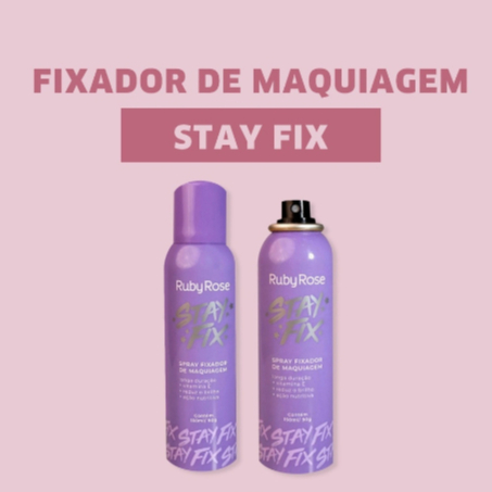 Spray Fixador De Maquiagem Stay Fix Hb Ruby Rose Shopee Brasil