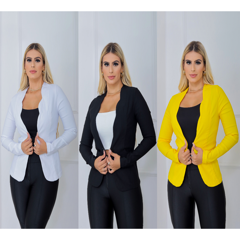 Casaquinho best sale blazer feminino