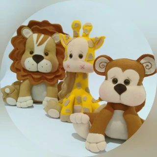Decoração Safari girafa, leão, macaquinho, elefante ou zebra