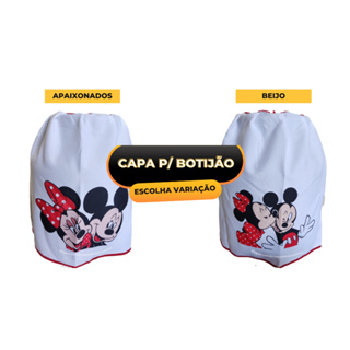 Capa para botijão de gás Mickey e Minnie 100% algodão | Escolha variação