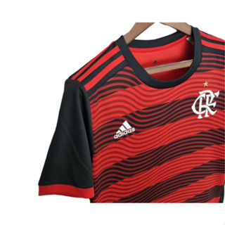 Arte Vetor Camisa Flamengo Pré-Jogo 2023-24 100% em vetor