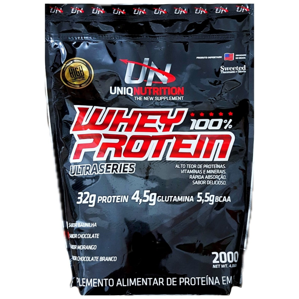 Whey Protein 100% Isolado Concentrado Hidrolisado – Uniq Nutrition 2000grs