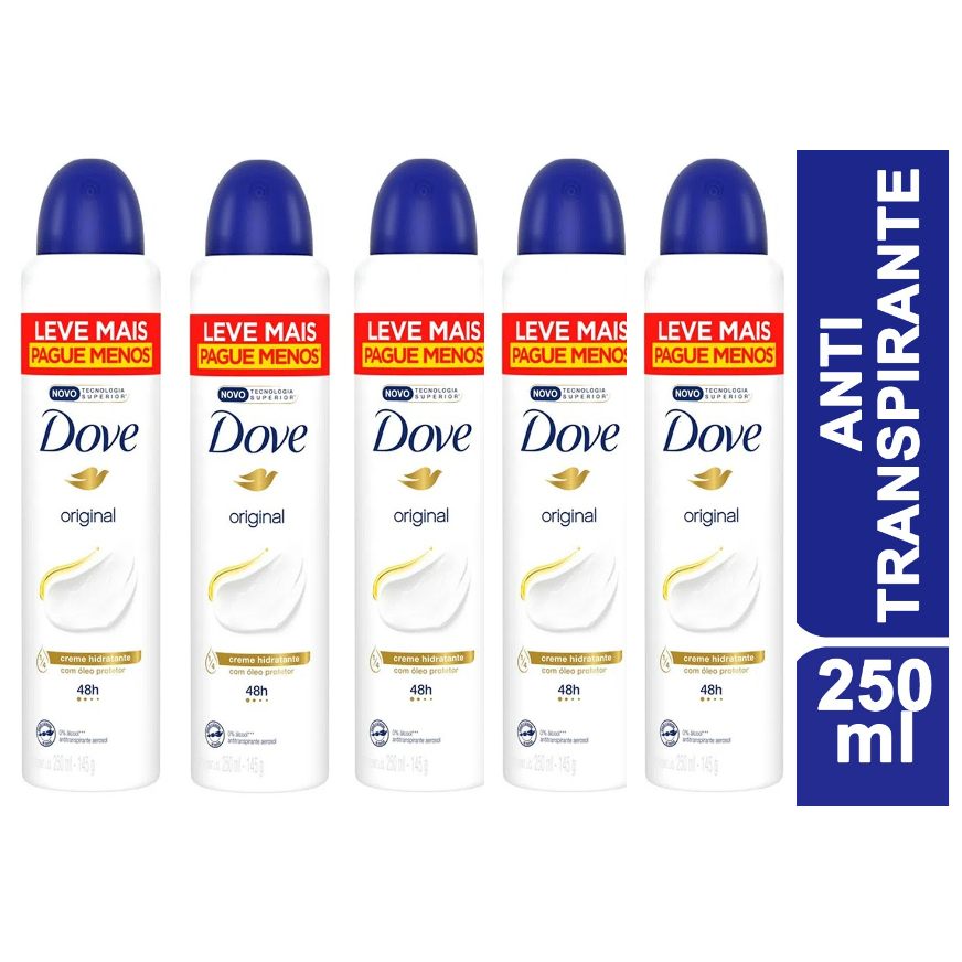 Kit Com Desodorantes Dove Original Aerosol Ml Cada Shopee Brasil