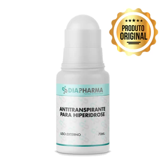 Antitranspirante Para Hiperidrose (suor Excessivo) - Em Roll On 70ml