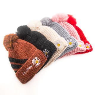 Gorro Touca Feminina Menina Tricotado Quente Fashion MZ5131BO