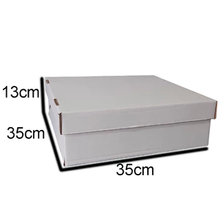 5 Caixas Para Bolo, Torta 35x35x13 Com Tampa - Caixa Papelão - Caixa Quadrada