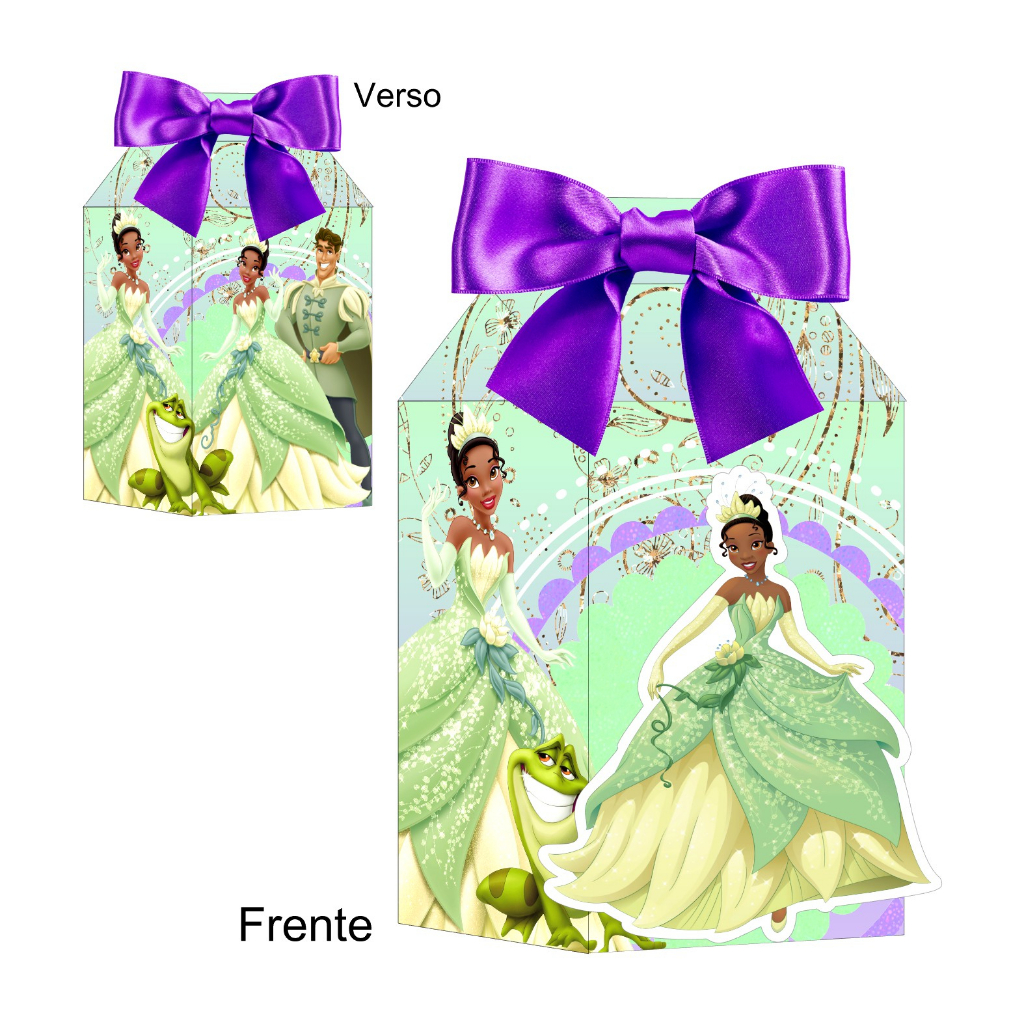 10 Caixas Milk Princesa e o Sapo com Aplique 3D | Shopee Brasil