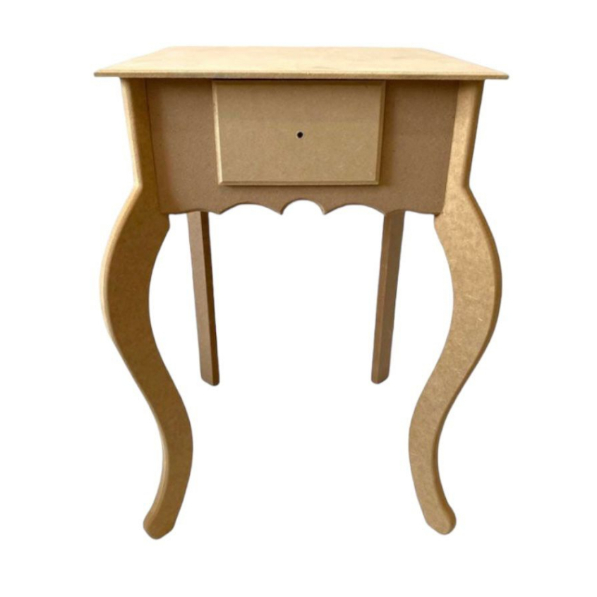 Mesa Cabeceira Aparador 1 Gaveta Madeira Mdf Multiuso Para Quarto