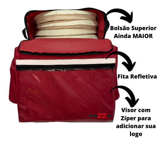 Mochila Bag Delivery Completa Nylon Aplicativos 45l Isopor Laminado Motoboy Shopee Brasil