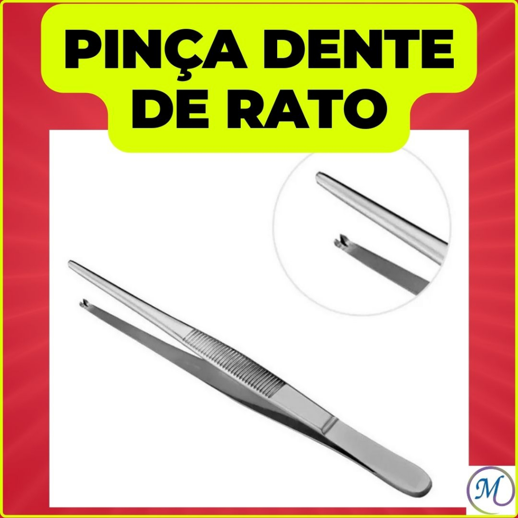 Pinça Anatômica Dente de Rato 14.5cm Aço Inox - Weldon | Shopee Brasil