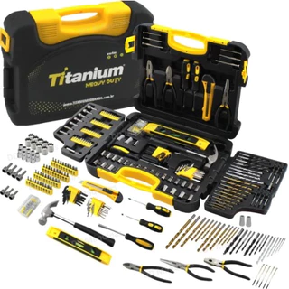 Kit de Ferramentas com 300 Peças - Titanium