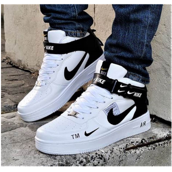 Tênis Nike Air Force Cano Alto Lv8 utility Unissex Preto e Branco Unissex  Frete Grátis ! - Corre Que Ta Baratinho