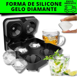 Forma de Gelo De Silicone Diamante Gelo Molecular e Chocolate