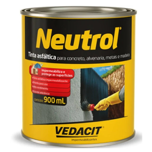 Neutrol Tinta Asfáltica impermeabilizante 900 ml | Shopee Brasil
