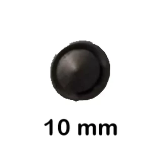 Tampa Furo De Borracha De 10 Mm Kit Com 10 Unidades