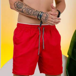 Short Bermuda Plus Size Tactel Mauricinho Surf Praia Cores Lisas Sem Marcas.