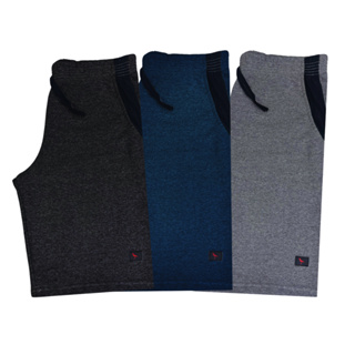 Kit 3 Bermudas Moletom Masculina Academia Fit Treino 3 Cores Lisas Plus Size G1 G2 G3