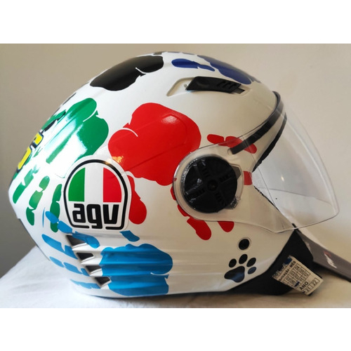 CAPACETE FW3 PERSONALIZADO ABERTO MÃO HANDS MOTO