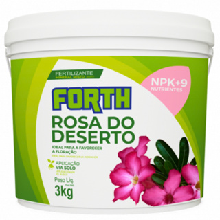 Adubo Fertilizante NPK para Rosa Do Deserto Balde Forth 3kg