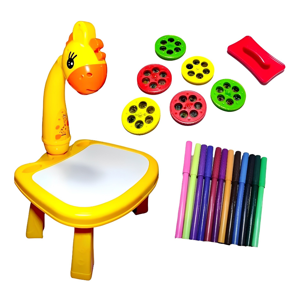 Projetor inteligente crianças pintura conjunto de mesa projetor brinquedo  educacional aprender a desenhar jogo conjunto para crianças presente da  menina do menino - AliExpress