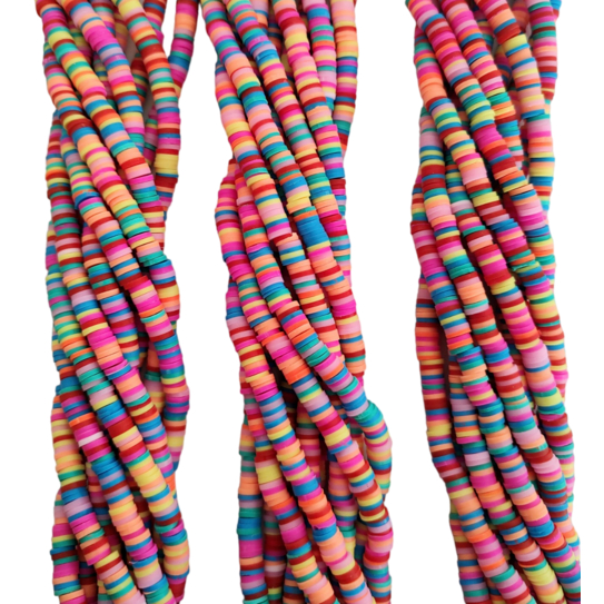 miçangas fimo emborrachado, 6mm - Miçanga, colar choker, bijouteria, pulseiras,colar 1 fio completo