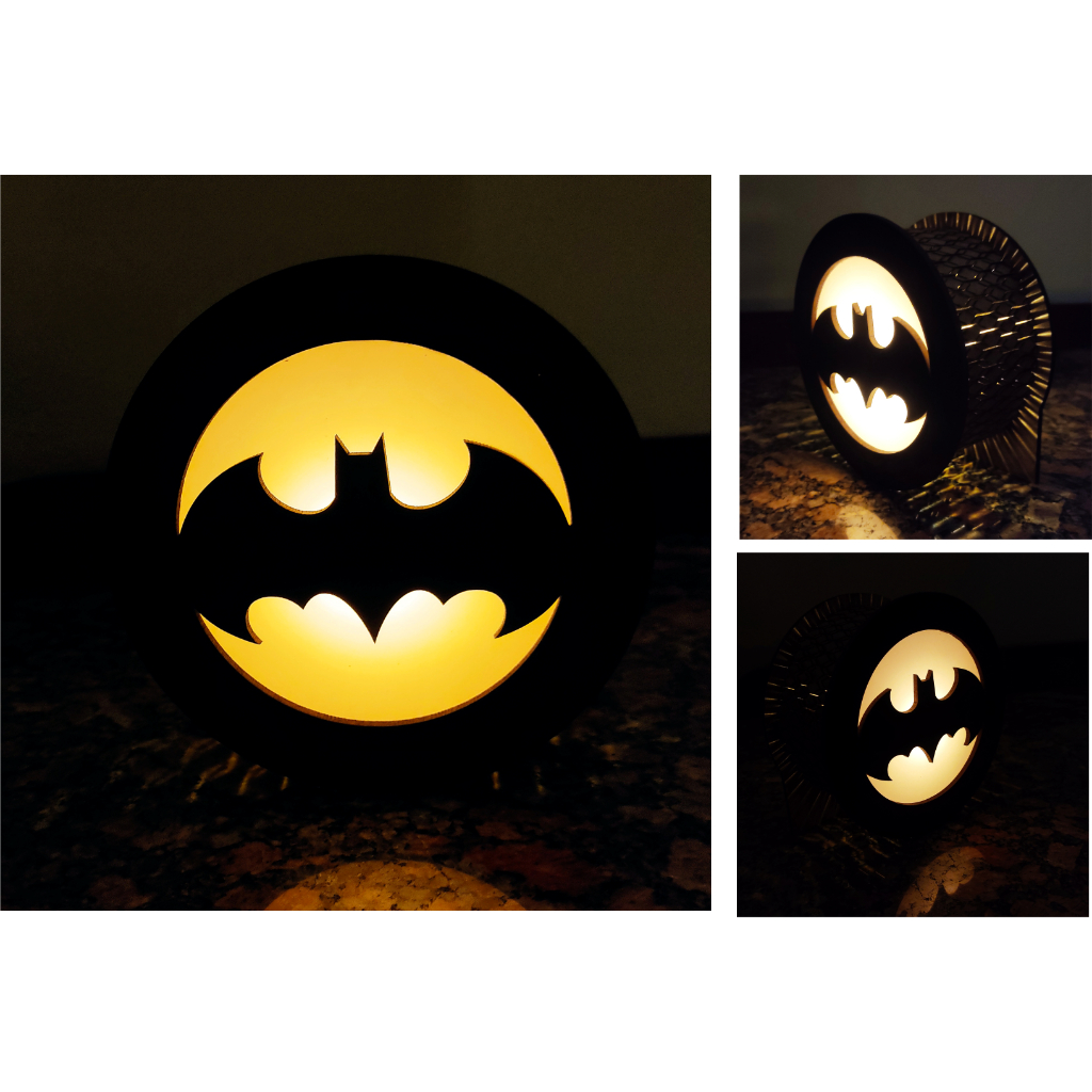 Luminária Batman, Luminária Gothan City, Luminária Morcego