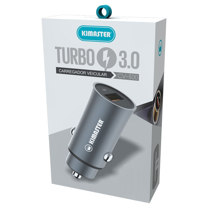 CARREGADOR VEICULAR KIMASTER UNIVERSAL TURBO CV300 | CARREGAMENTO ...