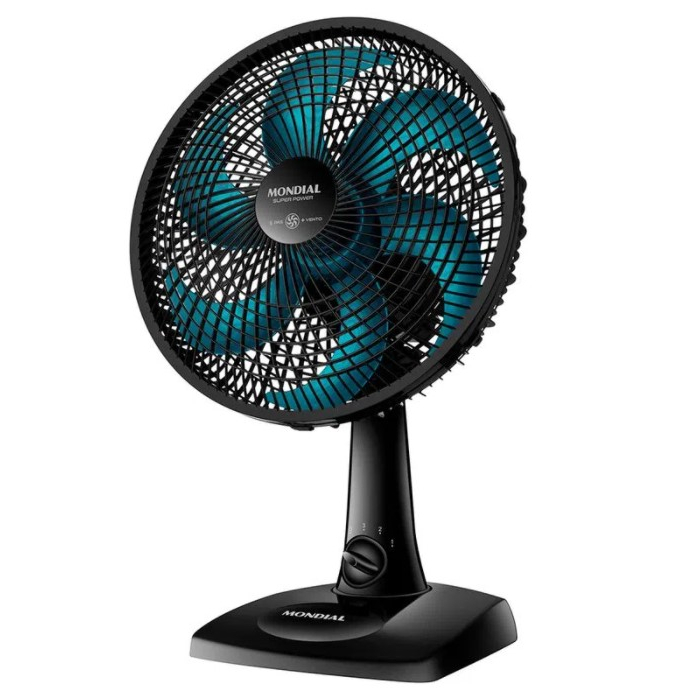 Ventilador De Mesa Super Power Mondial VSP-30 Azul Petróleo