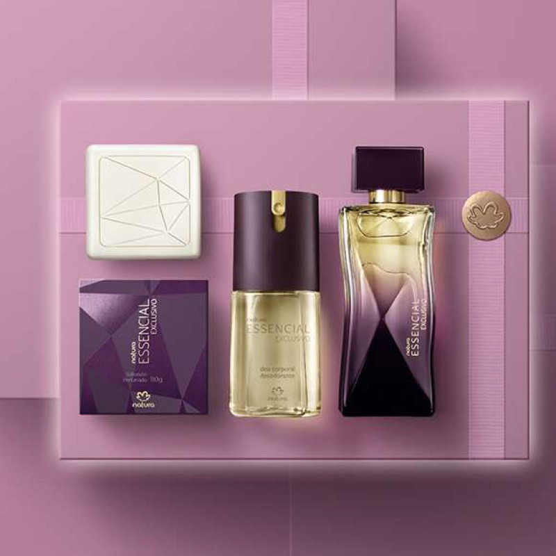 Kit Essencial Exclusivo Feminino Natura 3 itens ORIGINAL | Shopee Brasil