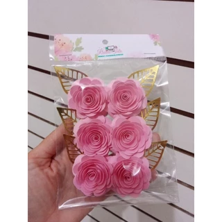 Flores de papel...kit com flores+folhas