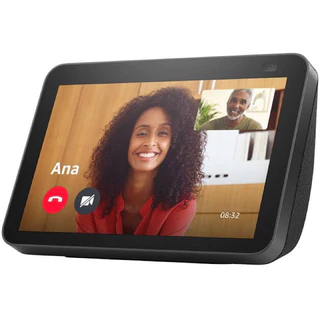 Amazon Echo Show 8 com Alexa GERAÇÃO 2 - Tela Inteligente de 8" Charcoal ORIGINAL LACRADO