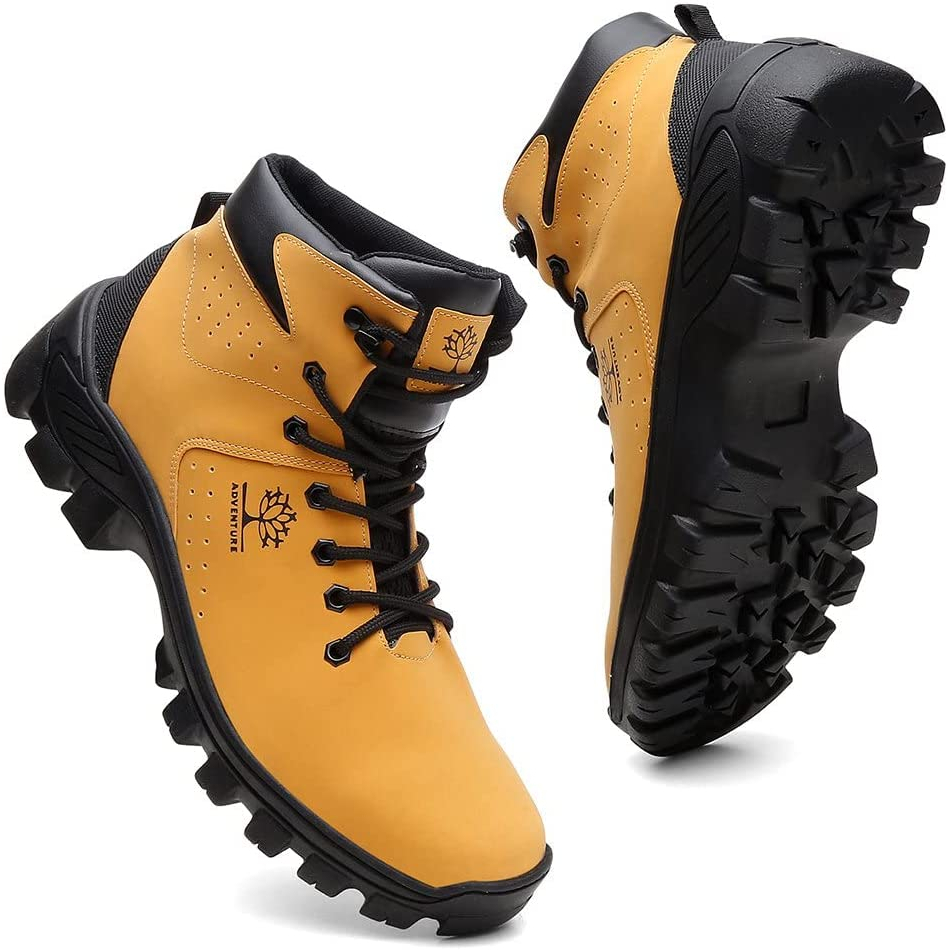 Bota Coturno Masculino em Couro Trilha Adventure Botinha Reforçada Promoção