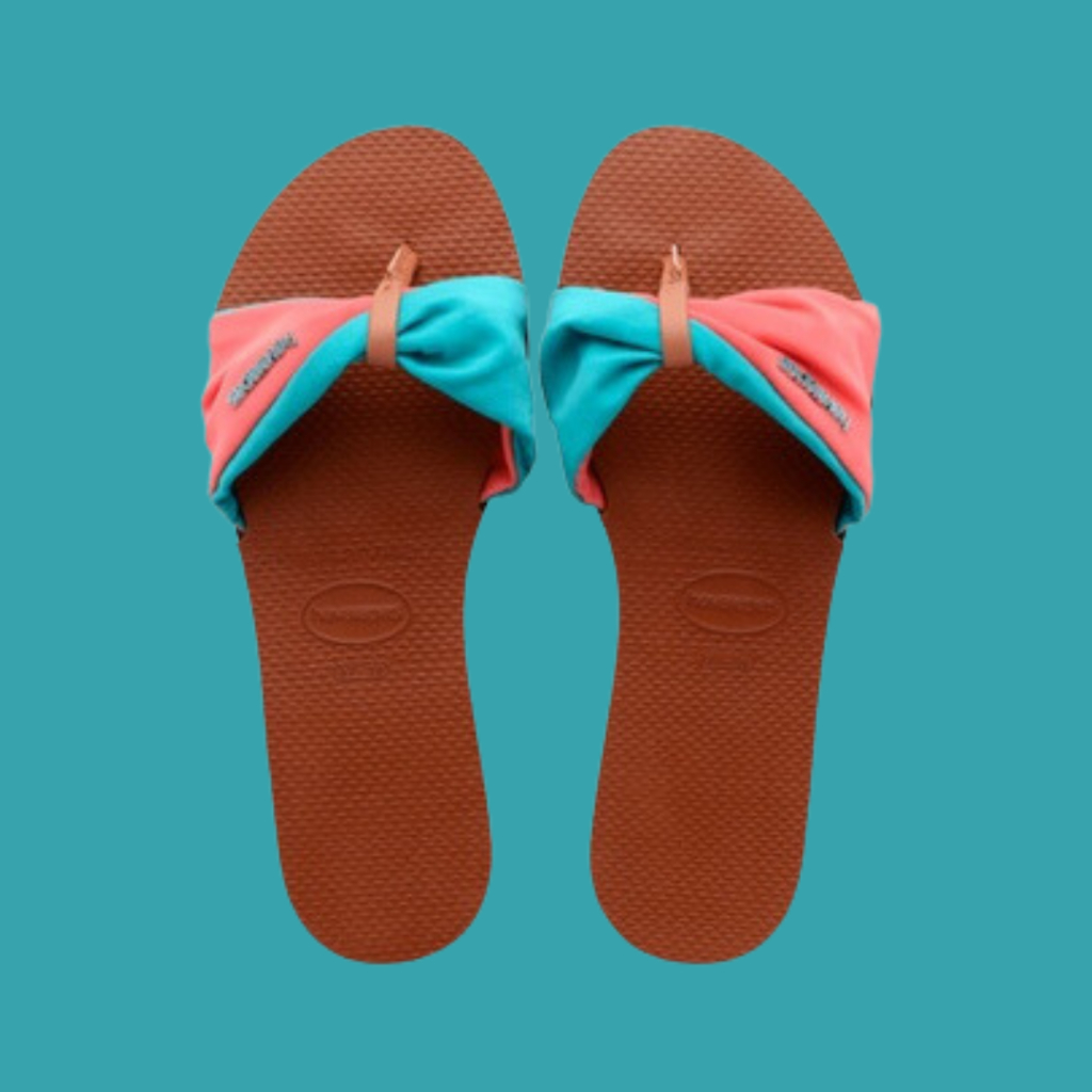 Rasteirinha store havaianas tecido