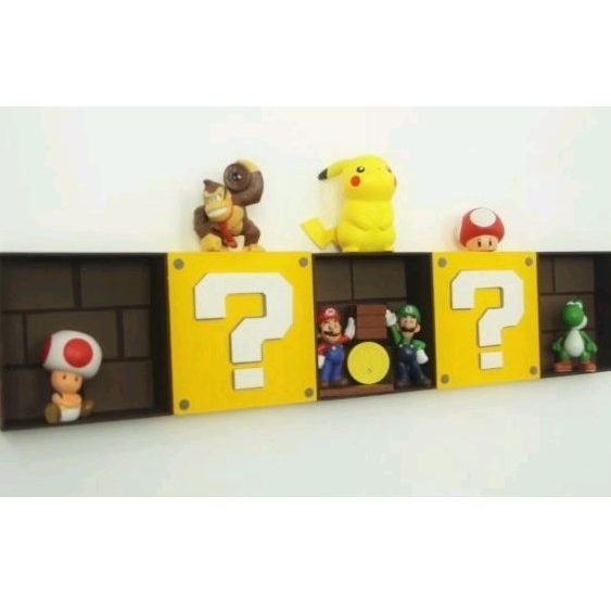 Prateleira Super Mario Geek