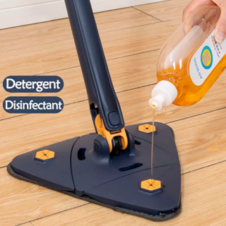 Esfregao Limpeza Triangulo Mop Giratorio 360° Rodo Magico