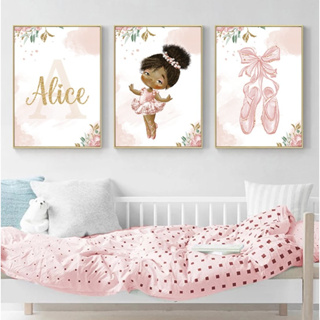 Placa decorativa infantil Bebê Desenho Unicórnio Colorido