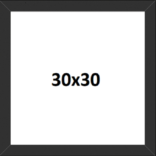 Quadro Moldura 30x30 Com Vidro Moldura Laqueada