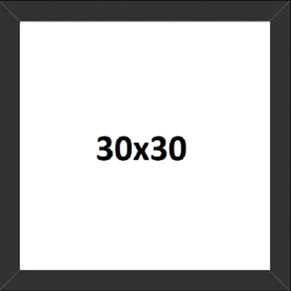 Quadro Moldura 30x30 Com Vidro Moldura Laqueada