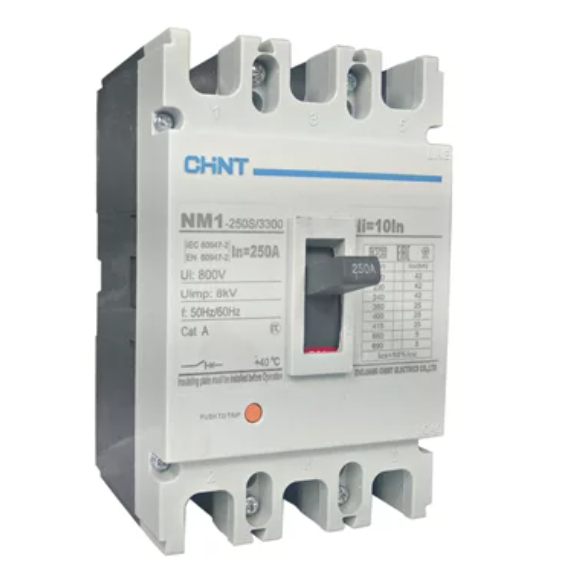 Disjuntor Caixa Moldada | 225A 800V 3 Polos | NM1-250S/3300 | Chint ...