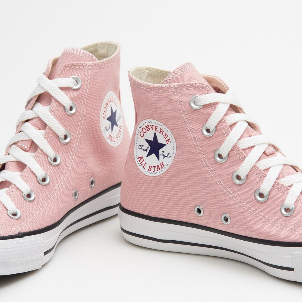 All star rosa hot sale cano alto masculino