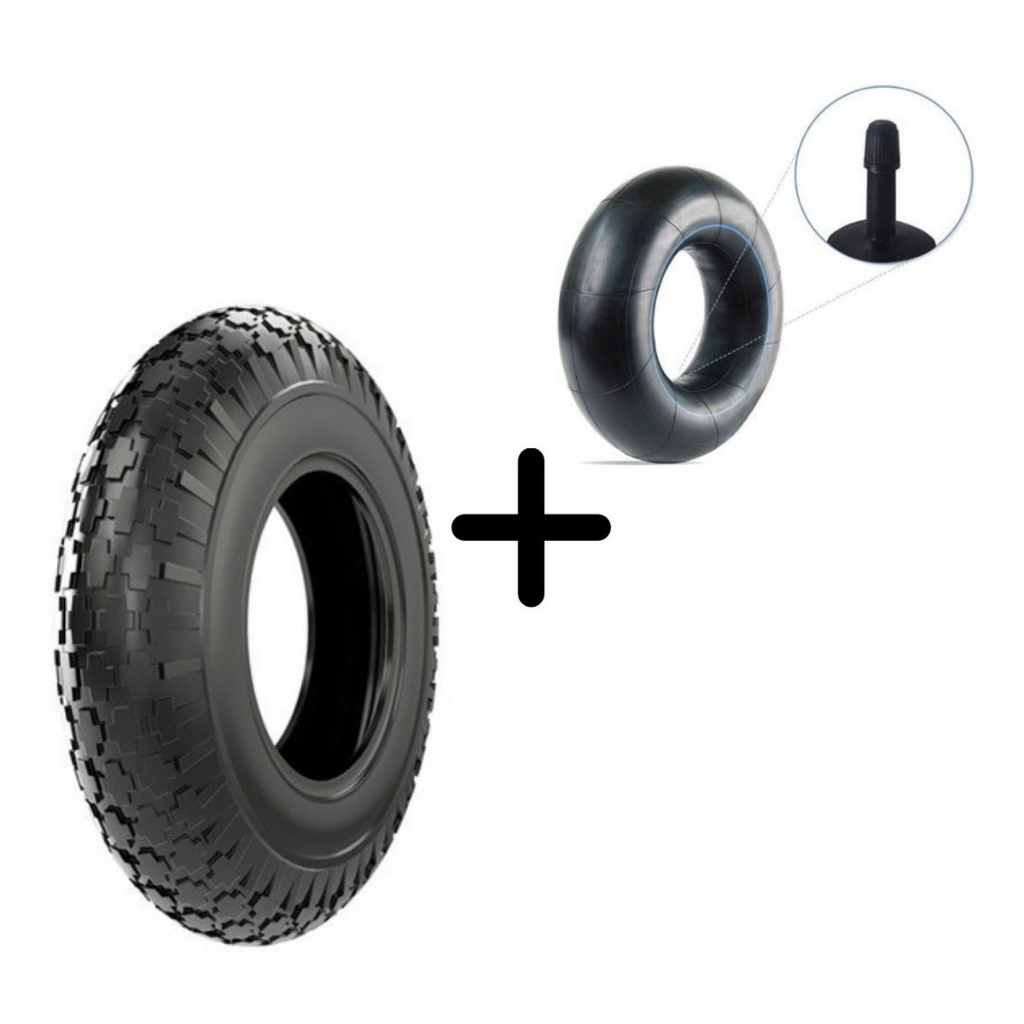 kit Pneu e Câmara De Ar Carrinho De Mão(carriola)3.25-8/ 3.00-8 Lotus