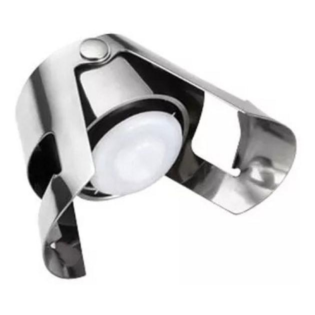 Tampa Para Champagne Vinho Espumante Rolha Garrafa Inox Design De Luxo