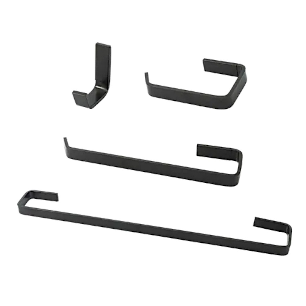 Kit Acessórios Para Banheiro Quadrado 4 Peças Aço Carbono